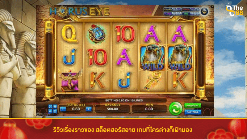 รีวิวเรื่องราวของ สล็อตฮอรัสอาย เกมที่ใครต่างก็เฝ้ามอง